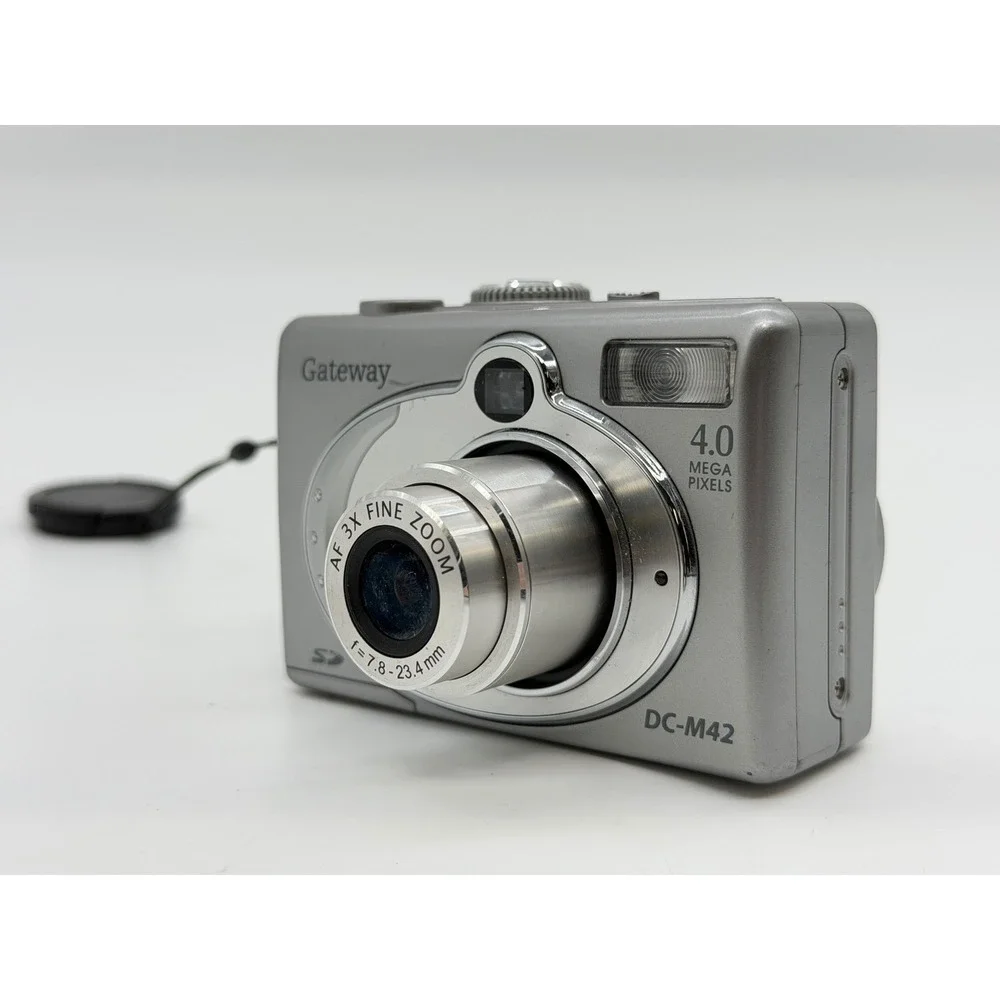Gateway DC-M42 Digital Camera Silver 4.1MP 3X Optical Zoom Vintage Y2K Digicam
